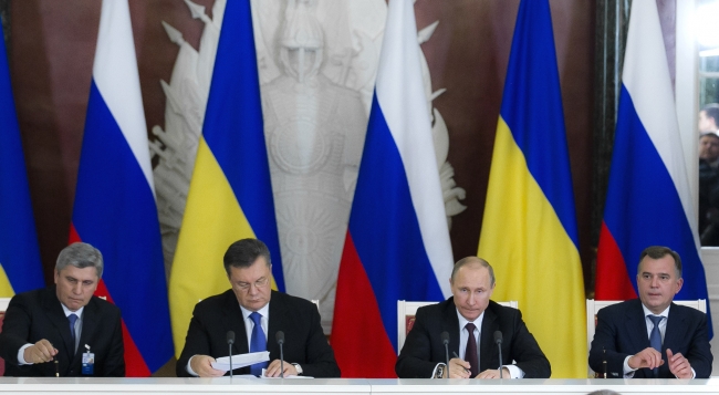 Виктор Янукович Владимир Путин Московские соглашения